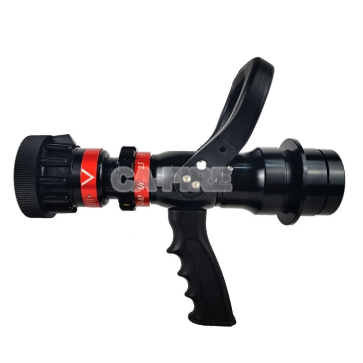 Selectable Flow Fire Hose Water Nozzle Pistol Grip Jet Spray Fog Nozzle